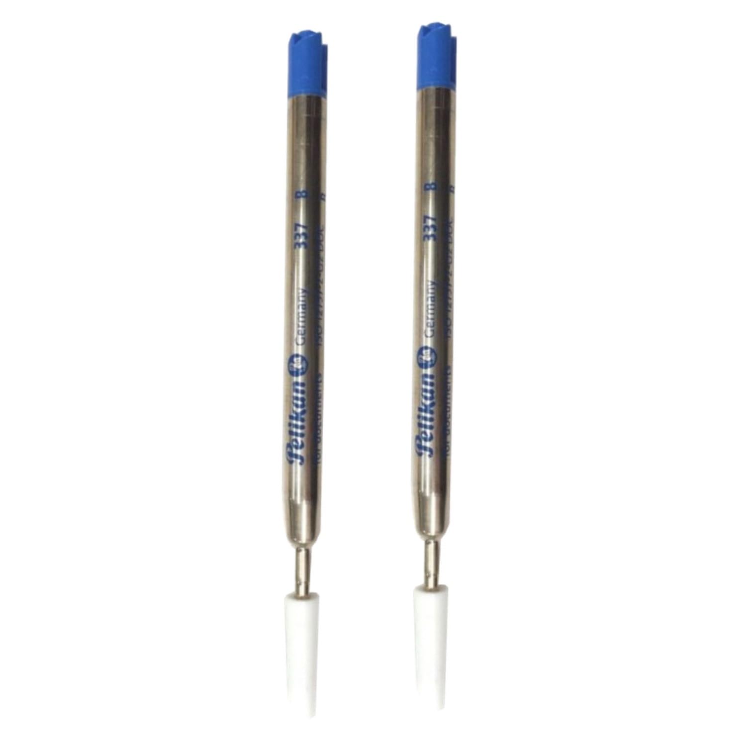 Amazon | Pelikan ペリカン ボールペン 油性 替芯 B 太字 337 ブルー 2