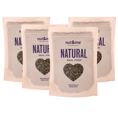 Semillas de calabaza peladas 1,2 kg nut&me | Pipas de calabaza | Keto | Naturales y sin sal | Low carb | Sin gluten | Pack 4 x 300 gr