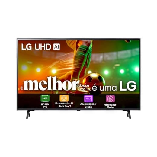 Smart TV 4K 43" LG UHD 43UT8000 Processador α5 Ger7 AI Alexa/Chromecast integrado Otimizador de Jogos webOS 24 compatível com Controle Smart Magic