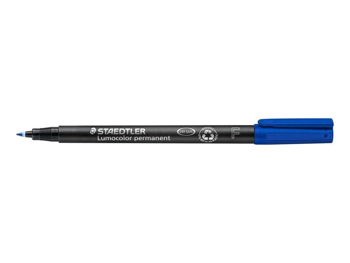 STAEDTLER Lot de 12 Lumocolors marqueur permanent 318F, bleu