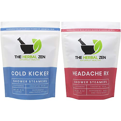 Cold Kicker and Headache Shower Steamer Bundle
