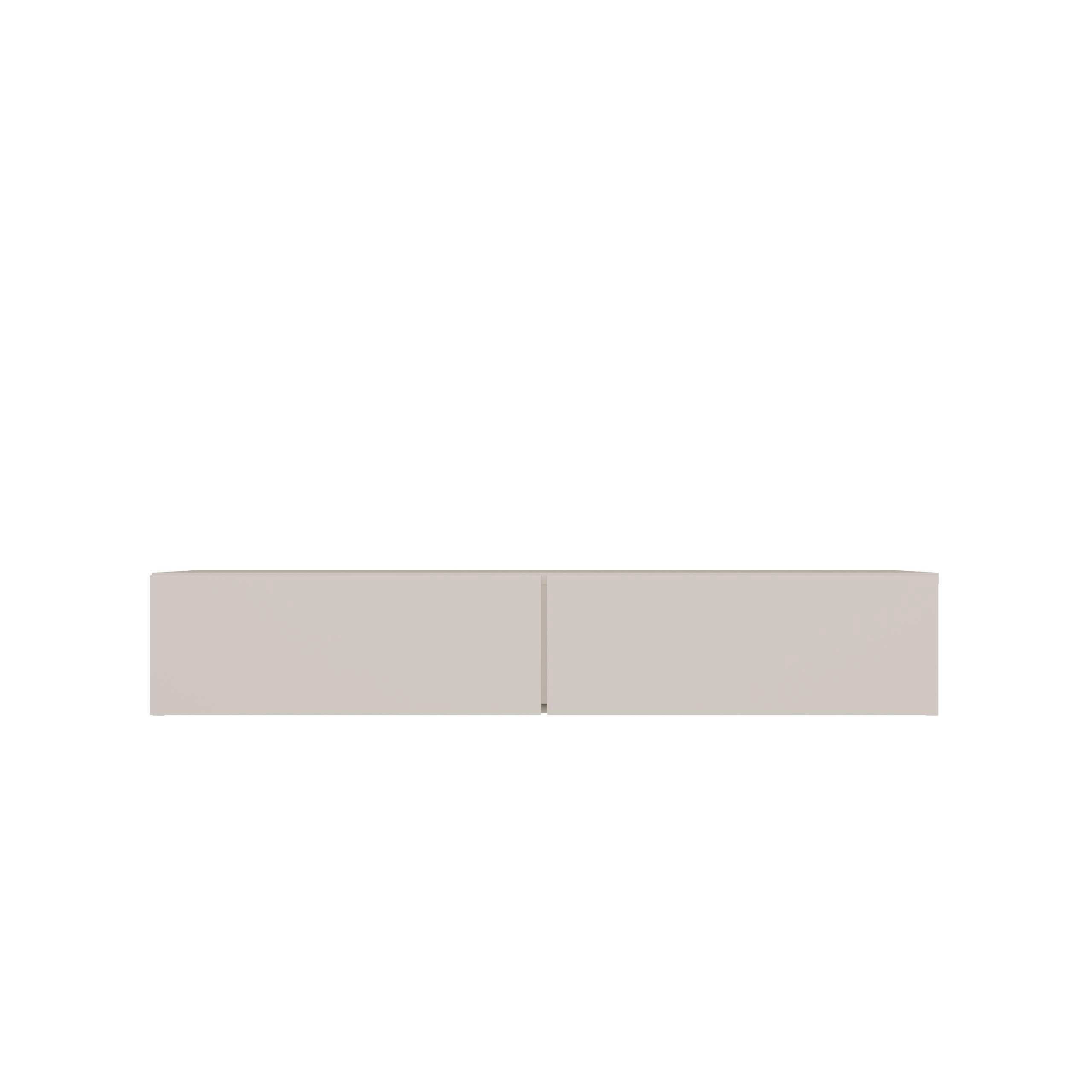 Toeletta da Trucco Sospesa Moderna 110x40 cm, Mobile Toeletta Trucco da Parete con 2 Ampi Cassetti, Design Minimal Salvaspazio per Camera da Letto, Consolle Trucco Bianca o Cashmere TOT4 (Cashmere)