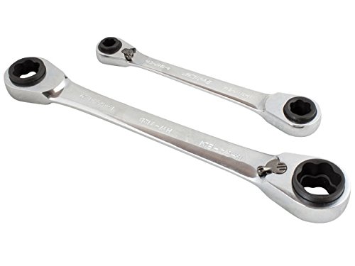 Pro'sKit HW-5912E 12-in-1 Reversible Ratcheting Wrench Set, Cr-V Steel
