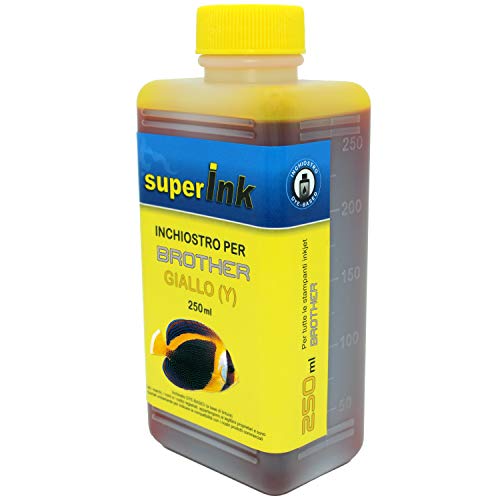 250ml-Amarillo-Tinta-superInk-especifica-para-la-Recarga-de-Las-impresoras-de-Brother-jeringa-10ml-con-Aguja-y-Tapa