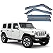 Voiture d'air Déflecteurs de Vent, pour Jeep Wrangler JL 2018+ Déflecteur de vent pour fenêtre latérale déflecteur de pluie Accessoires auto