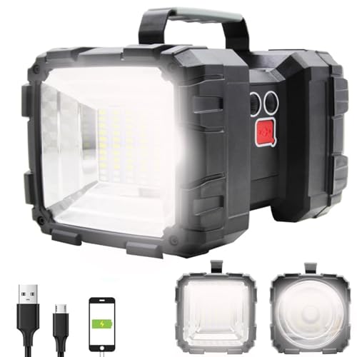 Lampe torche LED rechargeable 13000 lm avec batterie grande capacité