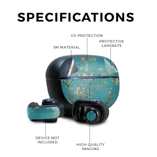 Image of Skin Compatible with Bose Ultra Open Earbuds - Almond Blossom - Premium 3M Vinyl Protective Wrap Decal Cover - Easy to Apply | Crafted in The USA by MightySkins
