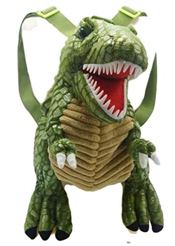 Mochila de tela de felpa Tyrannosaurus REX dinosaurio  escolar almuerzo gimnasio  35