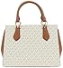 Michael Kors Marilyn Medium Satchel, Vanilla/Acorn