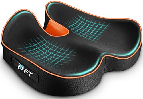 POOTACK Coussin de Chaise en Mousse à Mémoire, Chaise de Bureau/Coussin Voiture Siège, pour Un...