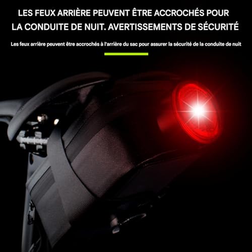 Sac de selle portable et imperméable pour votre prochain voyage à vélo et camping