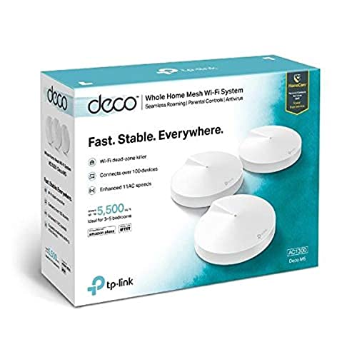 TP-Link DECO M5 AC1300 Home Mesh Wi-Fi System - Pack of 3