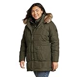 Eddie Bauer Women's Size Yukon Down Parka-Plus, Dk Loden