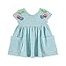 Mayoral Vestito estivo da bambina in jersey con ciliegie, turchese, 3 anni