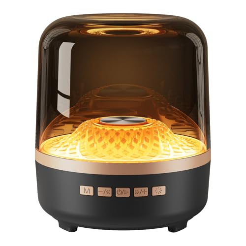 Image of Bluetooth Speaker with HD Sound and Lights, Portable Wireless, Long-lasting battery life, TWS Pairing, for Home/Party/Outdoor/Travel/Beach, Stocking Stuffers, White Elephant Gifts for Adults (Black)