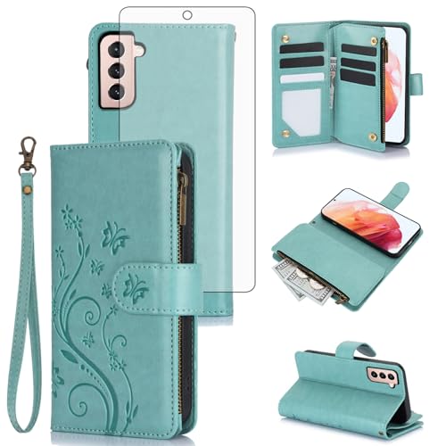Coque pour Samsung S21 Plus antichoc et antidérapante verte
