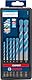 Bosch 7x EXPERT HEX-9 Multi Construction Bohrer-Set (für Beton, Soft Ceramic Tiles, 4-12 mm, Professional Zubehör Schlagbohrer, Schrauber, Bohrmaschine)