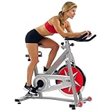 Sunny Health & Fitness Bicicleta Profesional de Ciclismo Interior con Volante de Inercia de 18 KG,...