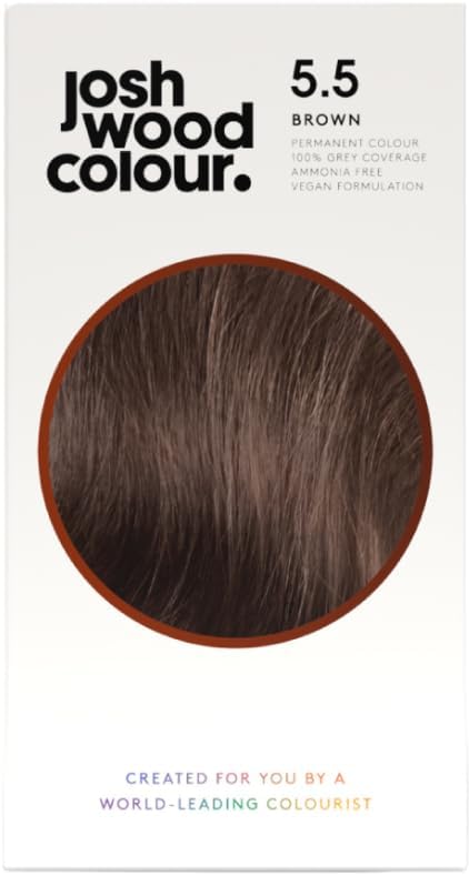 Permanent 5.5 (Brown) Celebrity-approved ammonia-free - Leaves hair super shiny and hydrated with 100% grey hair coverage - Natural-looking and Vegan