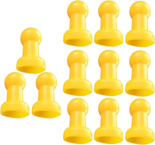 TFG - Ttfd 2.5 Cm Diameter Durable Thickened Yellow Trampoline Enclosure Pole Cap, for Net Hook Trampoline Replacement Parts