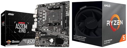 Image of AMD Ryzen 5 3400G Processor with Radeon Graphics + MSI A520M-A PRO Motherboard