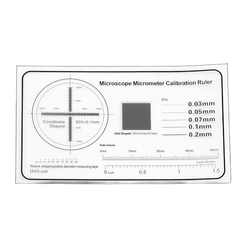 QIEIEI Microscope Focusing Tool Adjustment Calibration Device Magnification Adjuster for Researcher Students & Professional