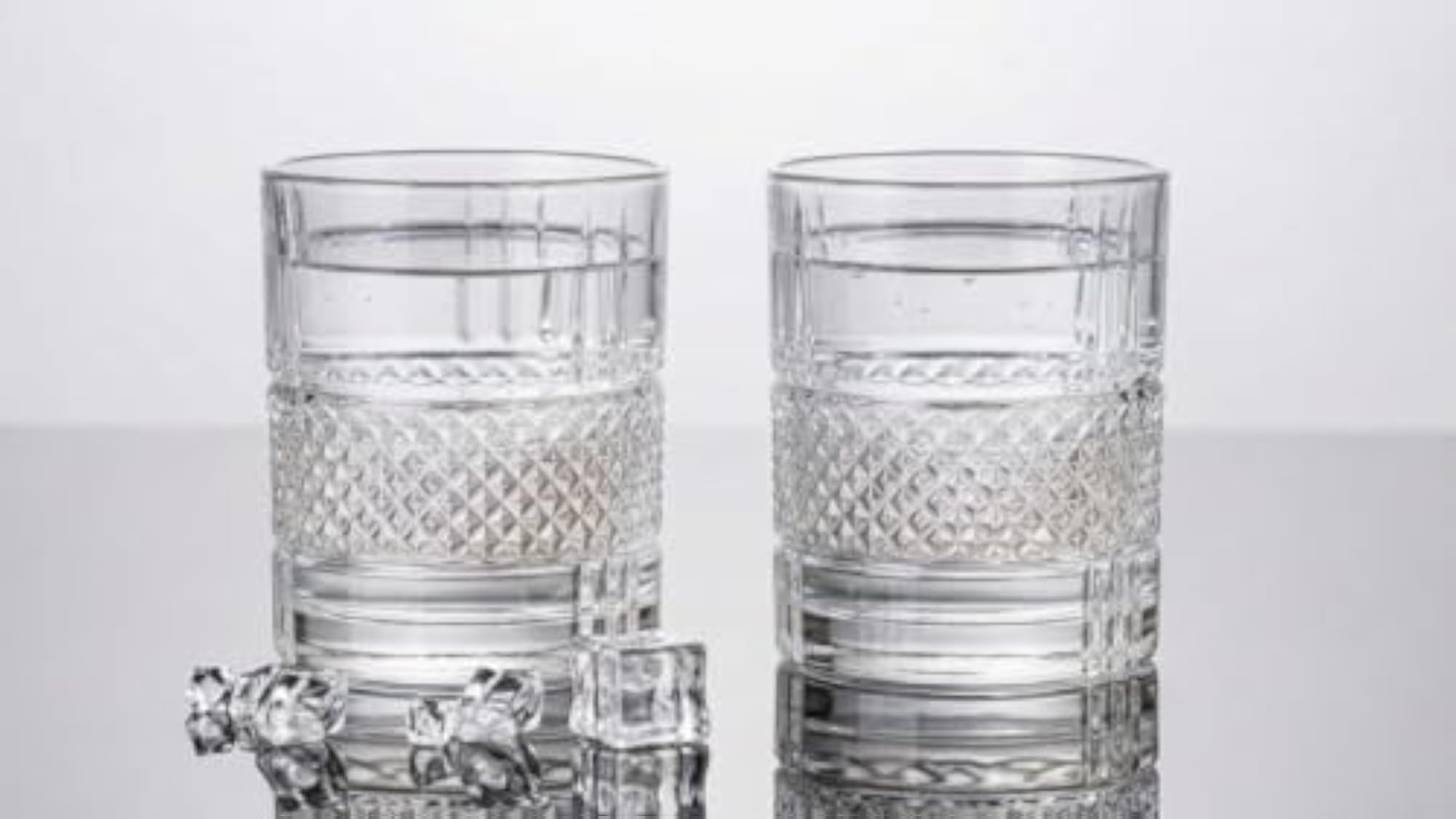 Crystal Whiskey Glasses Set of 2 pcs, Multi-Purpose Beverage Drinking Gift