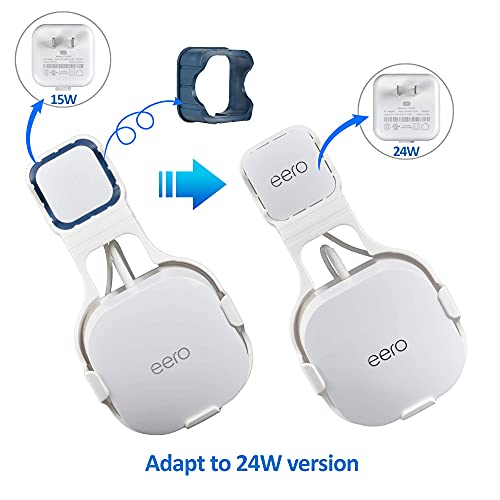 Stanstar Wall Mount For Eero 6 Dual-Band Mesh Wi-Fi 6 Router, Sturdy Outlet Brackets Holder, Space Saving, Cord Management For Eero 6 Router Without Messy Wires And Screws (2Pack) #TOP6