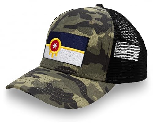 Image of International Tie City Hat for Men and Women, Adjustable Snapback Trucker Baseball Cap with Embroidered Patch