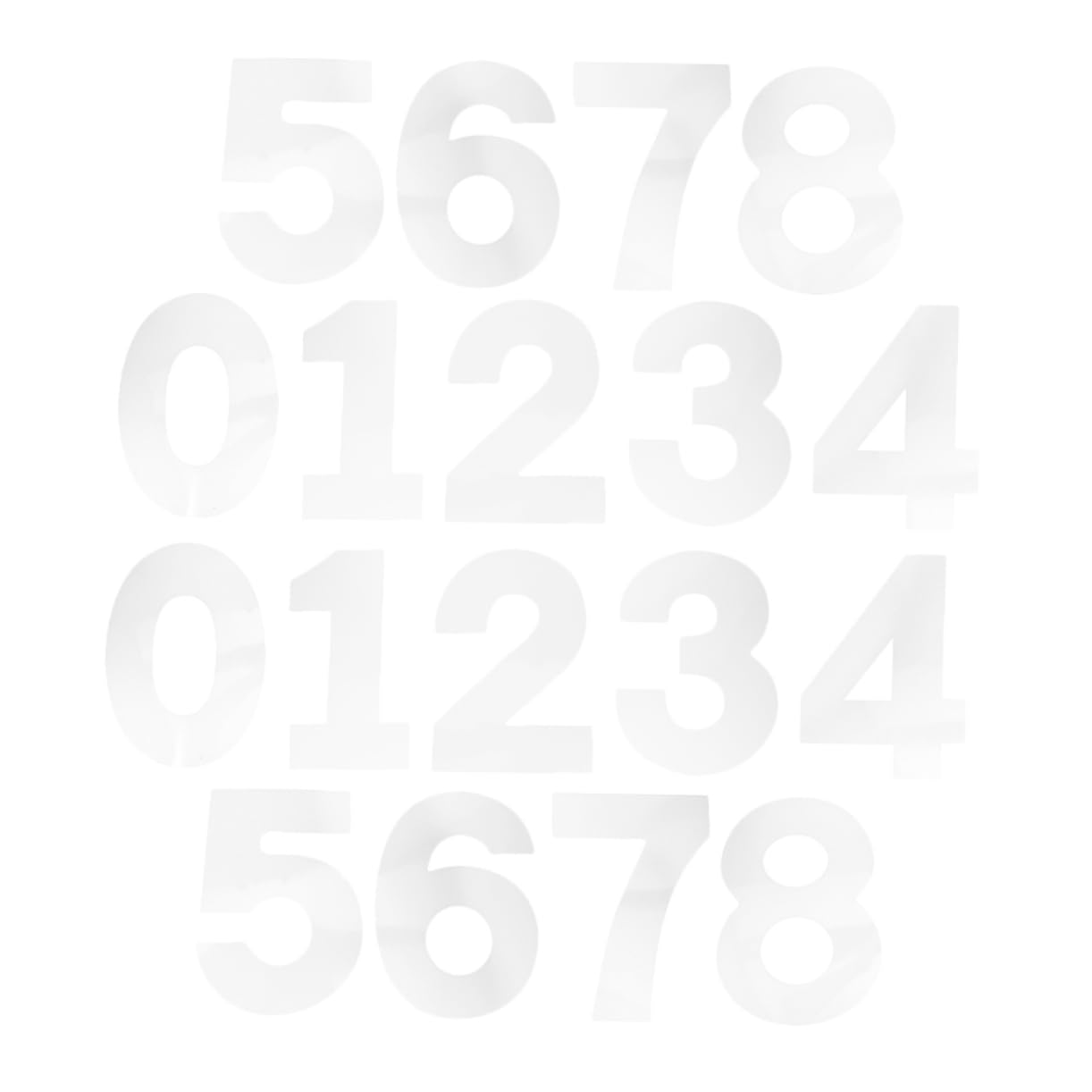 PRETYZOOM 2Sets DIY Number Cake Molds High Precision Cake Number Stencils for Easy Release Baking for Birthdays Family Gatherings Professional Use Templates