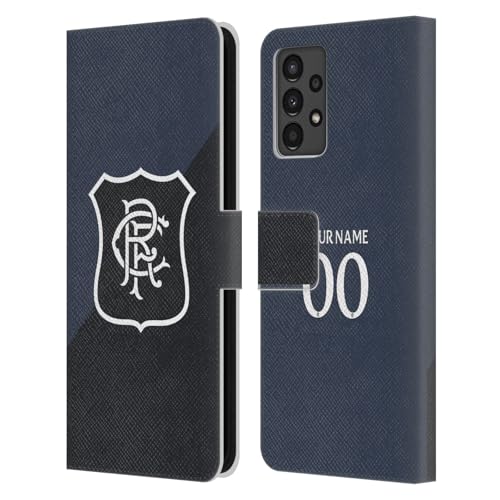 Rangers FC personnalisé troisième kit étui portefeuille cuir compatible Samsung Galaxy A13 2022