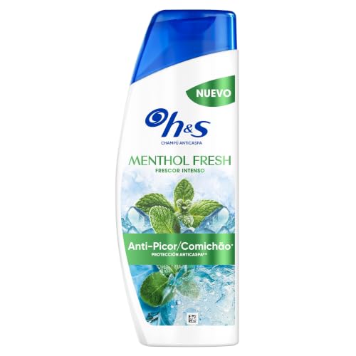 H&S Menthol Fresh Champú Anticaspa Anti-picor, Efecto Refrescante, 330ml
