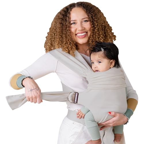 Image of Lalabu The Simple Wrap Baby Wraps Carrier - Stylish Baby Sling Carrier for Newborns & Toddlers 13-28 lbs. Safety Tested, Easy-to-Use, Ergonomic, & Comfortable - Fog