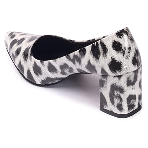 Image of Ladies Hub Women's Stylish Pump Block Heels and Pointed Toe Ballerina Shoes for Party and Formal Occasions