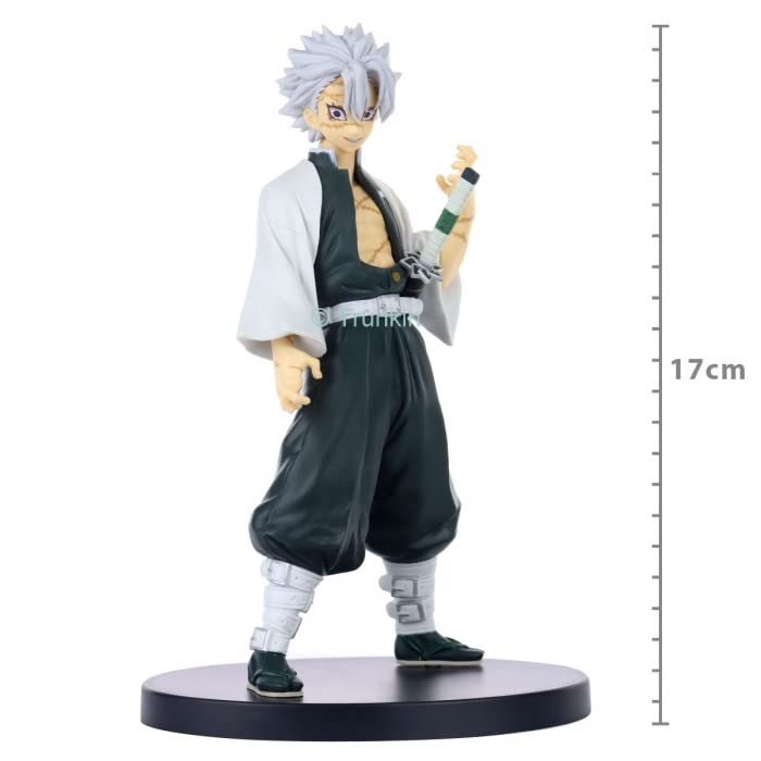 Image of Trunkin Rubber Demon Slayer Sanemi Shinazugawa Wind Style Hashira Action Figure Standie Collectible Figure Manga Weeb, 10 cm , 10 cm