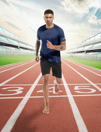 Image of Boyzn 1 or 3 Pack Men's Workout Running Shirts, Dry Fit Moisture Wicking T-Shirts, Sports Gym Athletic Short Sleeve Shirts