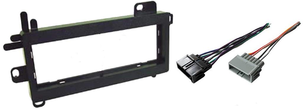 CarxtcStereo Install Dash Kit and Wire Harness Fits Dodge Ram Pickup Truck 1984-2001