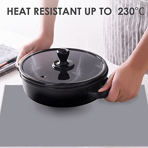 image for QPIX DIGITAL Extra Large Silicone Mats For Kitchen Counter, 27.6'' x19