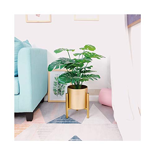 YYH Multifunction Nordic Simple And light Floor-standing Living Room Flower Pot Plant Frame Green Flower Shelf Creative Balcony Decoration Green Plant (Color : Gold)