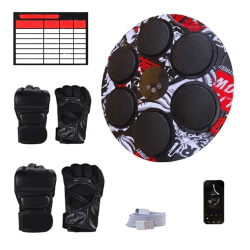 ninor home Maquina Boxeo Musical, Maquina de Boxeo Musical Adulto, Boxeo niños, Juego Boxeo Pared Luces, Boxing Machine, Incluye guentes y Tablero de puntuación