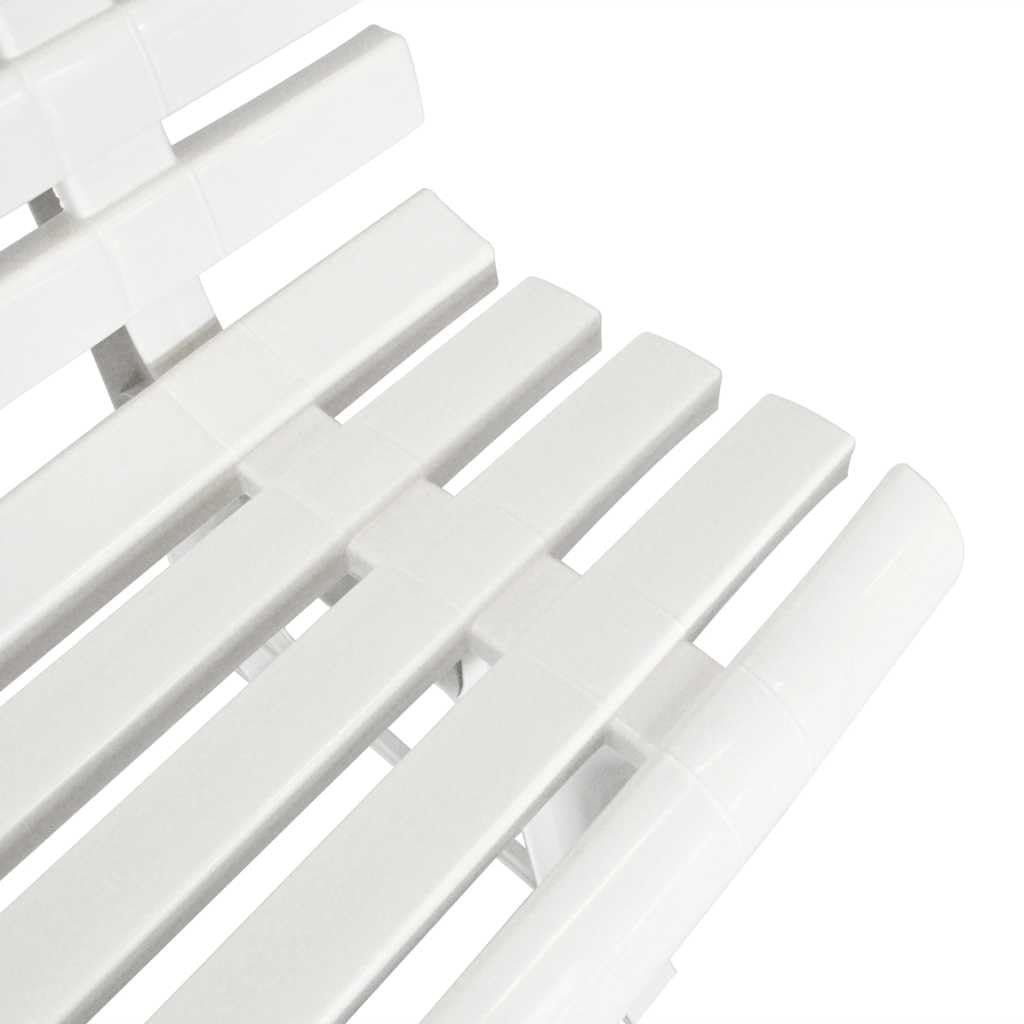 Hothingwell Banc De Jardin Plastique Blanc 145,5 cm