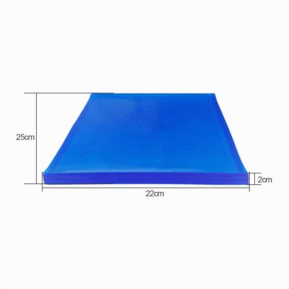POFET Cuscino per sella della moto in gel confortevole e assorbente agli urti - Accessori - Cuscino per sella della moto (25 x 25 x 2 cm) - Blu