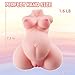 Eterfore 1.6LB Pregnant Sex Doll Mini Male Masturbator, Small Pocket Pussy with Dual 3D Realistic Pussy Ass Channels, Pregnant Sex Dolls for Men Masturbation and Orgasm, 1.6LB