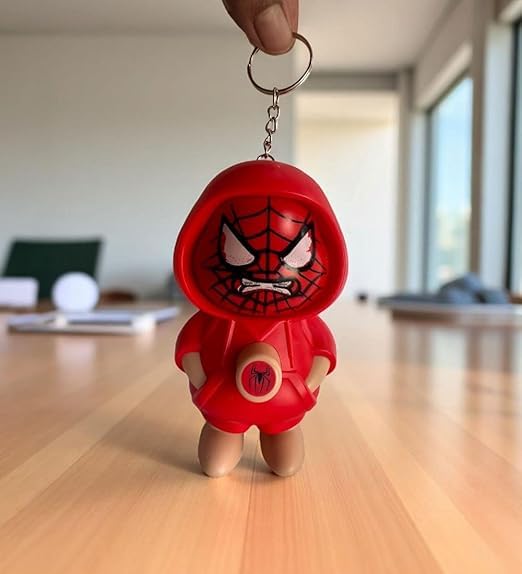 Image of WOYAX Face Changing Keychain with 3 Expressions 3D Cartoon Character ABS Toy Key Holder Unisex Keychain for Bags, Cars & Gifts Cute Action Figure for Kids & Adults