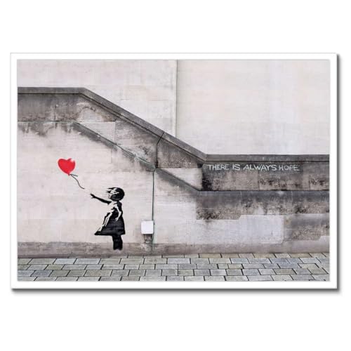 Poster Banksy Balloon Girl pour sublimer votre salon contemporain