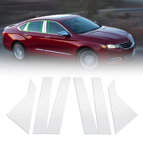 Postes cromados y plateados FZJDSD de 6 piezas para renovar tu Chevy Impala 2014-2020