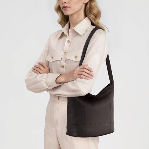 Image of The Sak De Young Leather Hobo Bag - Shoulder Purse with Zipper Pocket