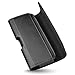 iPhone 14 Pro, 14 Plus Belt Holster with Bulky Phone Case. Chestnut Stitching On Black PU Leather. 3 Strong Magnets Closure. Reinforced Belt Loops with ID Card Slot. (for Rugged Case)