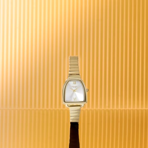 Image of Sonata Poze 7 Analog Silver Dial IPG Alloy Strap Watch for Women - SP80154YM01W