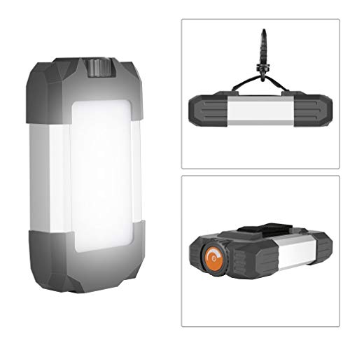 GORRON Outdoor LED Camping Lantern with USB Rechargeable 6000mAH, Portable Hang Tent Camp